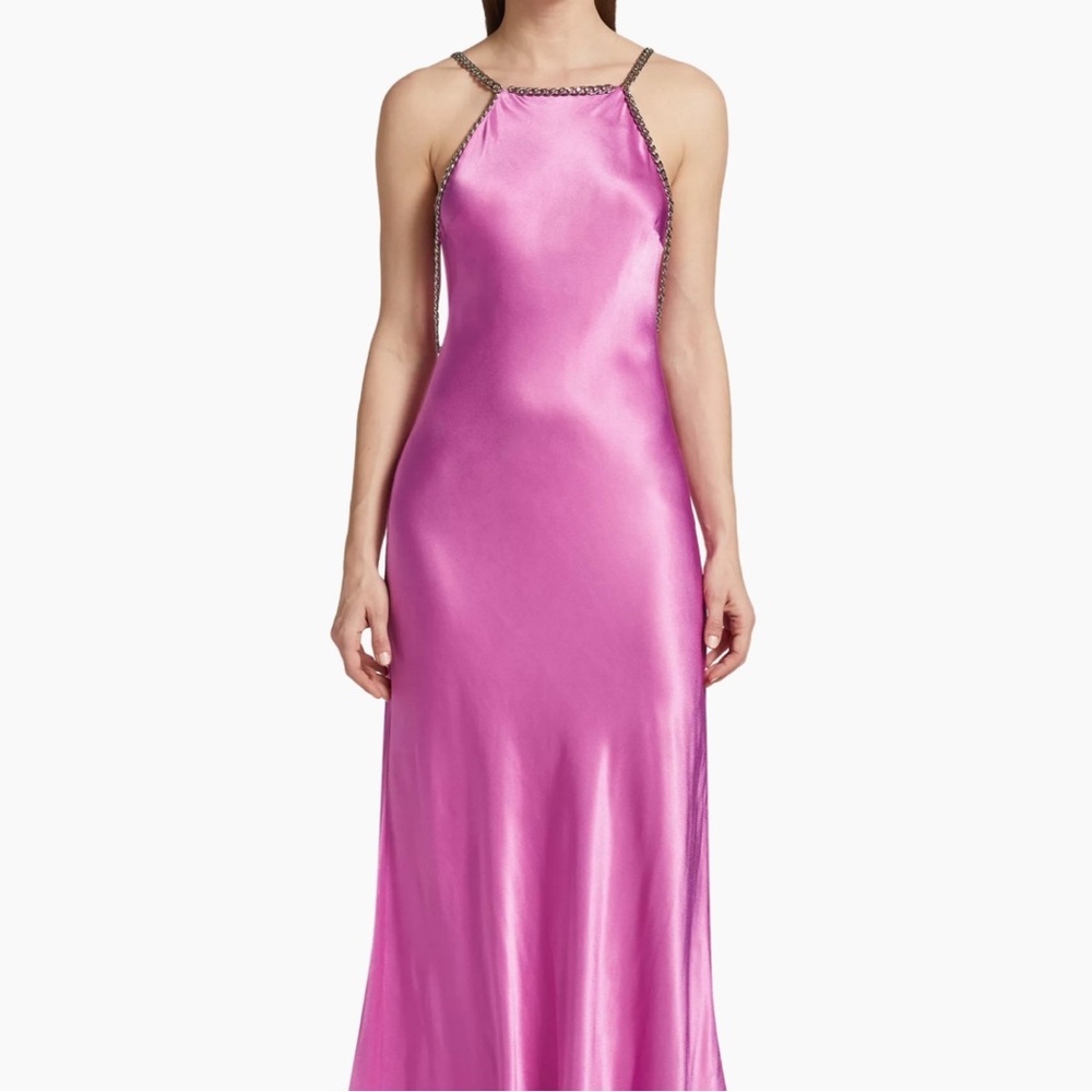 L’AGENCE Pink Satin Gown